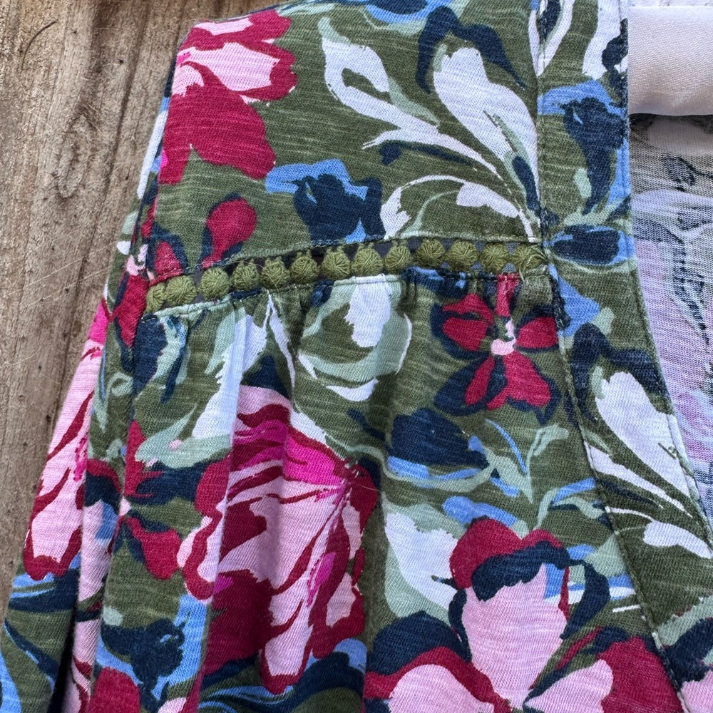 Wonderly cotton green floral top - Picture 5 of 10